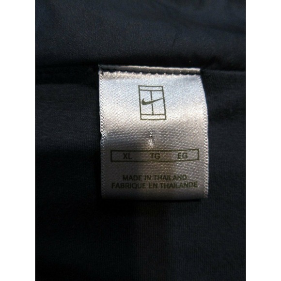 Nike Mens Long Sleeve Fleece Zip Front Sport Jacket Windbreaker Navy XL - Picture 2 of 4